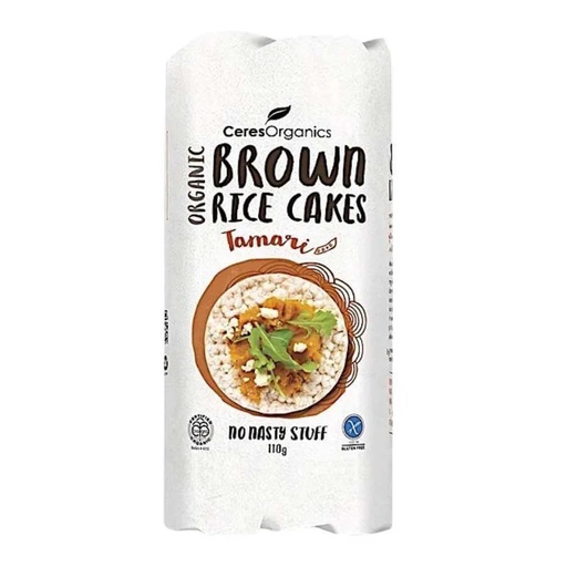 CERES ORGANICS | Brown Rice Cakes – Tamari, 110g