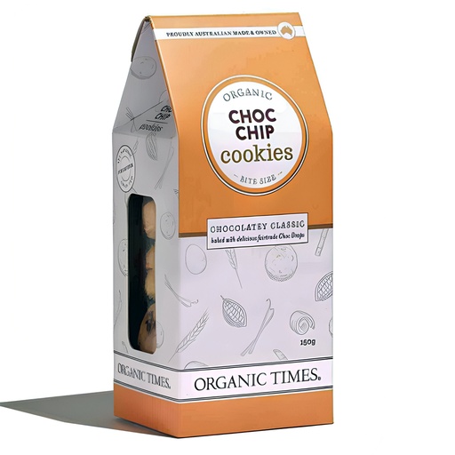 ORGANIC TIMES | 饼干 – 巧克力片，150克
