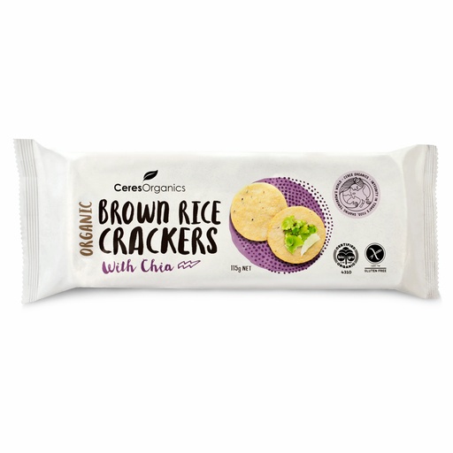 CERES ORGANICS | 糙米奇亚籽饼干，115克