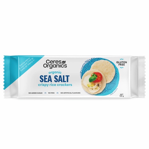 CERES ORGANICS | Crispy Sea Salt Crackers, 100g