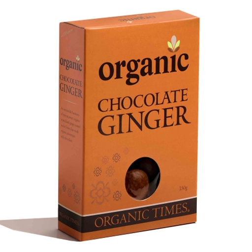 ORGANIC TIMES | Ginger – Milk Chocolate 150g