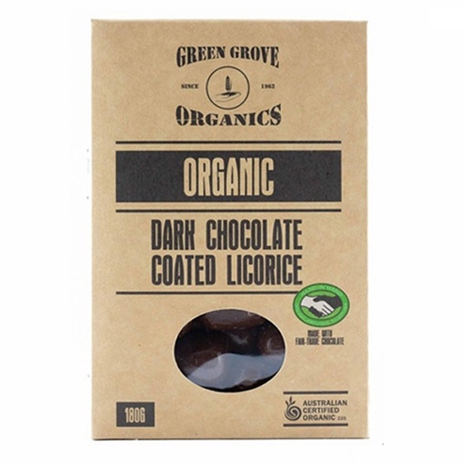 GREEN GROVE | Licorice – Dark Chocolate 180g