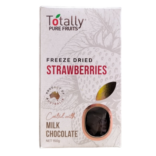 TOTALLY PURE FRUITS | 脆草莓與牛奶巧克力，100g