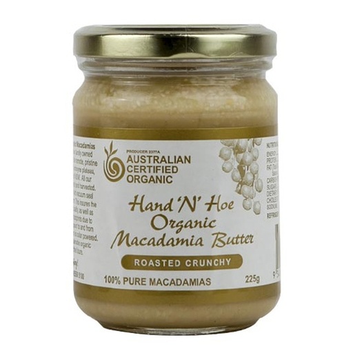 HAND N HOE | Macadamia Butter – Roasted Crunchy 225g
