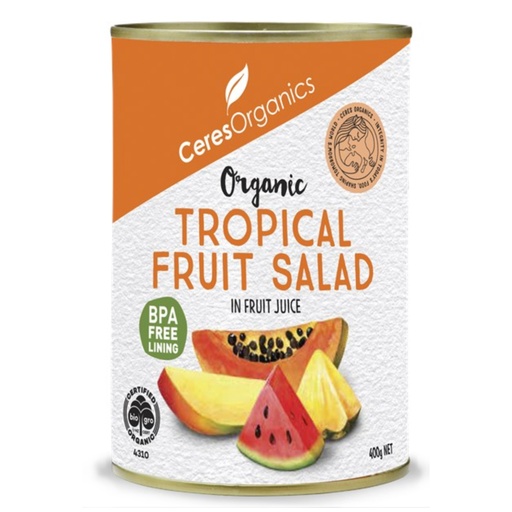 CERES ORGANICS | Tropical Fruit Salad in Fruit Juice 400g