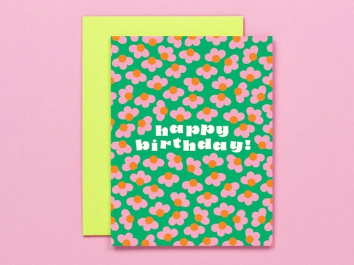 MY DARLIN | Birthday Buds Flower Pattern Card