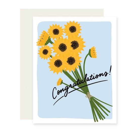 SLIGHTLY STATIONERY | Congratulations Sunflowers