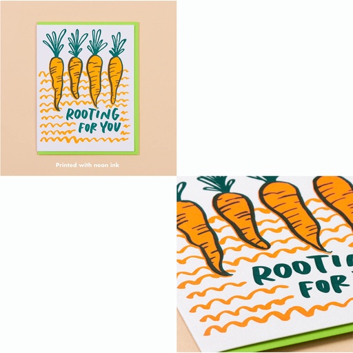 AHWA | Rooting For You Letterpress Card