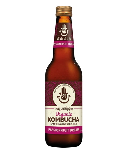 HAPPY HIPPIE | Organic Kombucha Passionfruit Dream 330mL